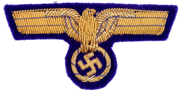 Kriegsmarine Bullion Visor Cap Eagle
