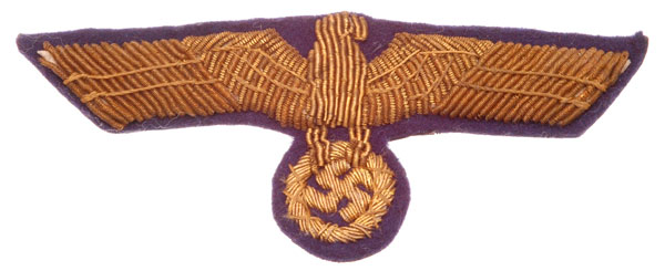 Kriegsmarine Officer Bullion Tunic Eagle