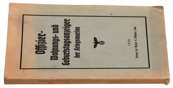 1939 Navy Officers Directory - Birthdays