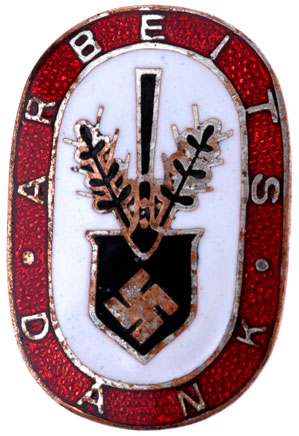 RAD Arbeits Dank Pin