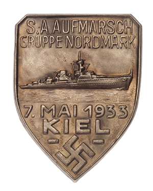 1933 SA Aufmarsch Gruppe Nordmark Badge 

