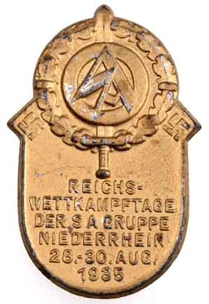 1935 SA Group Niederrhein - front
