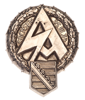 SA Saxony Badge 1934