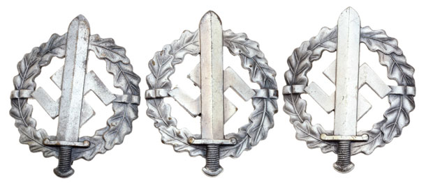 3 SA Silver Sports Badges