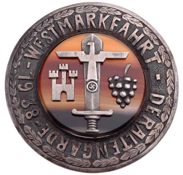 SA AltenGarde Westmarkfahrt 1938 Badge