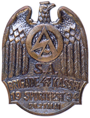 SA Brigade 47 Sportfest Badge - May 26-27 1934 - Kassel