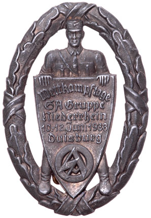 SA Gruppe Niederrhein Sports Badge - Duisburg - June 10-12, 1938