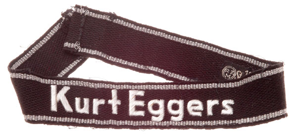 Kurt Eggers SS War Correspondent Officer Cufftitle