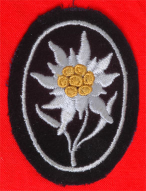 SS Mountain Troops Sleeve Edelweis