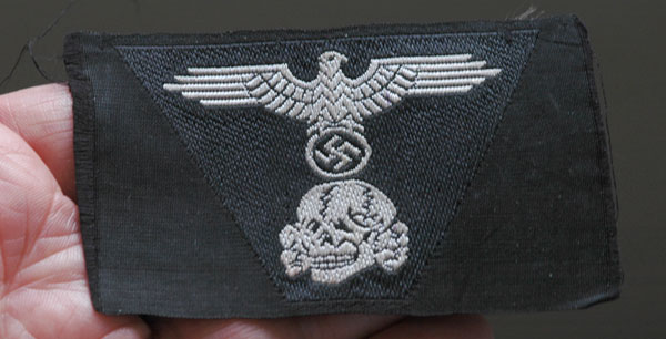 SS Panzer EM M43 Cap Trapezoid Insignia 