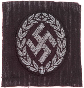 SS Schuma Officer Flatwire Cap Insignia