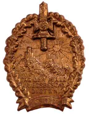 NSKOV Badge - Pfalz June 24, 1934 