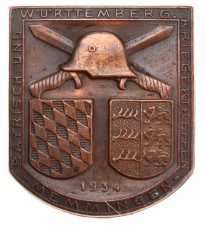 Bavarian & Wurttemberg War Veterans Reunion Memmingen 1934