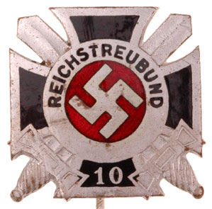 Reichstreubund 10 Year Members Pin 