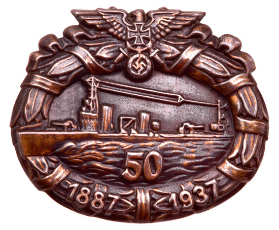 Navy Reichskriegerbund 50th Anniversary Badge 1887 - 1937