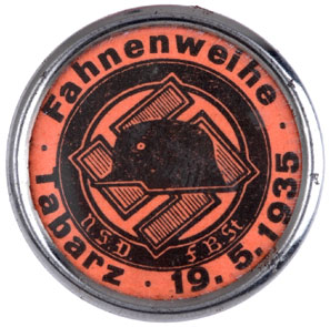 Tabarz Stahlhelm Flag Consecration Steel Cellephane Button May 19, 1935