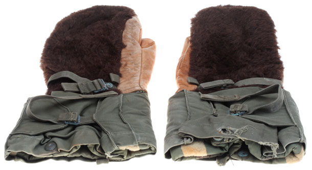 USA Leather & Fur Winter Mittens