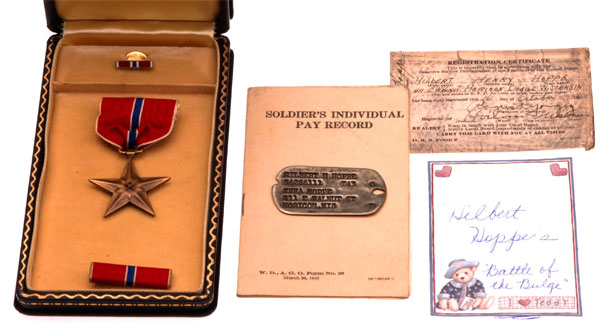 Bronze Star Group to Tech Sgt Hoppe Battle of the Bulge