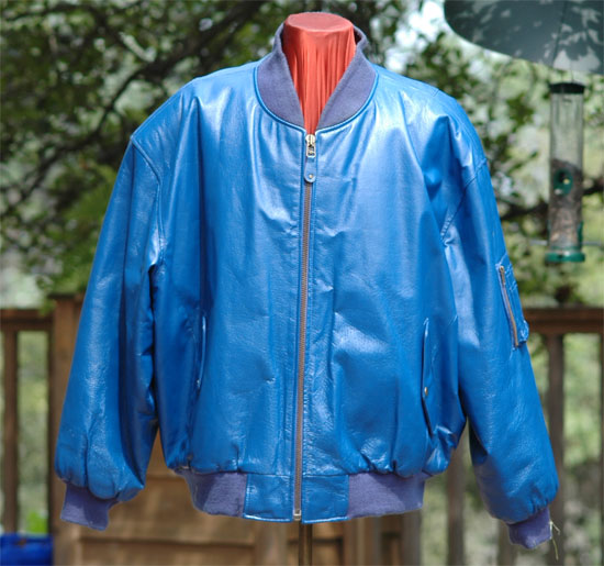 Blue Leather U. S. Air Force Jacket 10" Patch