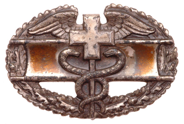 US WW2 Combat Medic Badge - Sterling