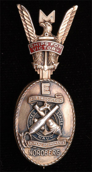 Nordberg Navy Ship Building Production Badge