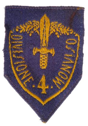 Italian WW2 4th Division Patch